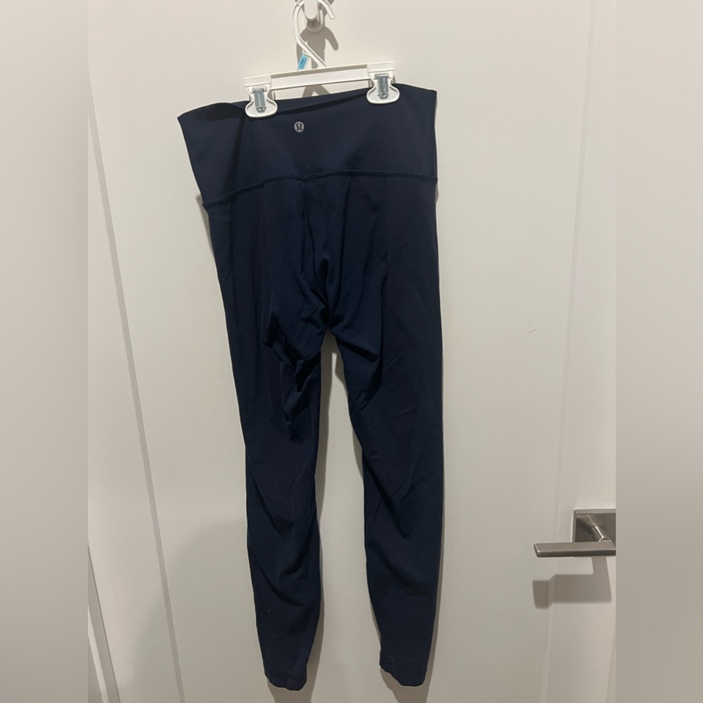 LuluLemon Wonderunder Highrise Navy Leggings